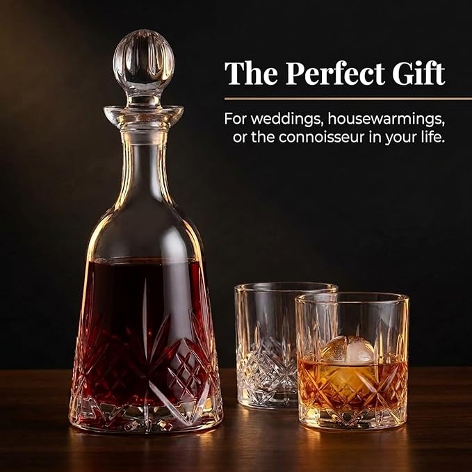 Godinger Wine Decanter, Whiskey Decanter, Dublin Crystal Collection