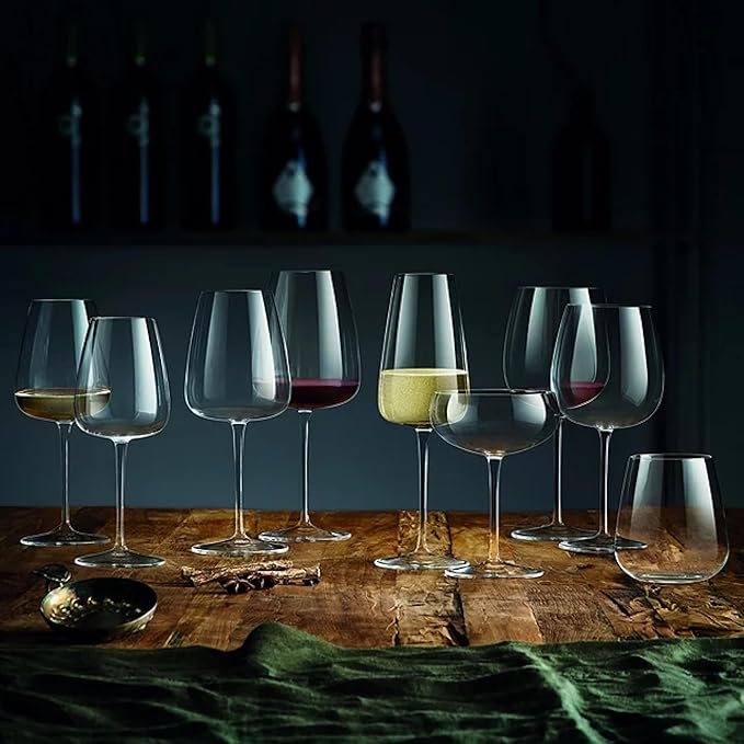 Luigi Bormioli Talismano Chardonnay Grand Cru White Wine Glasses 18.5 oz Set of 4 – Enhances Aroma & Flavor – Stemmed Wine Glasses for Dining, Entertaining & Tasting Sessions – Crystal Drinkware