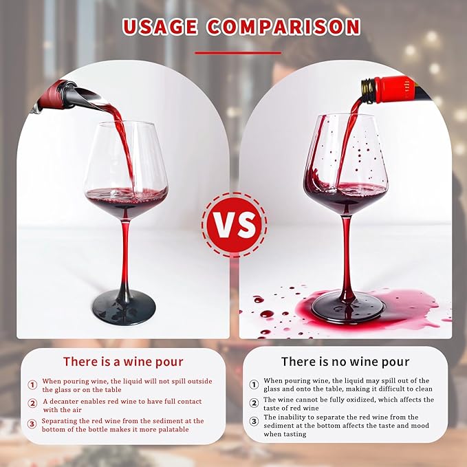 DEMARRE Rabbit Wine Opener,Corkscrew Wine Opener Set Including Foil Cutter, Wine Stopper & Pourer, Drip Ring, Stainless Steel Wine Bottle Opener Kit for Bar, Home, Wedding, Birthday, Holiday Gift