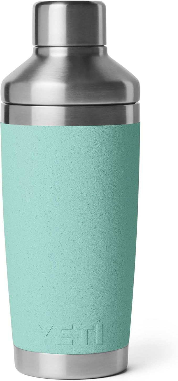 YETI Rambler 20 oz Cocktail Shaker, Stainless Steel, Vacuum Insulated, Sea Stone