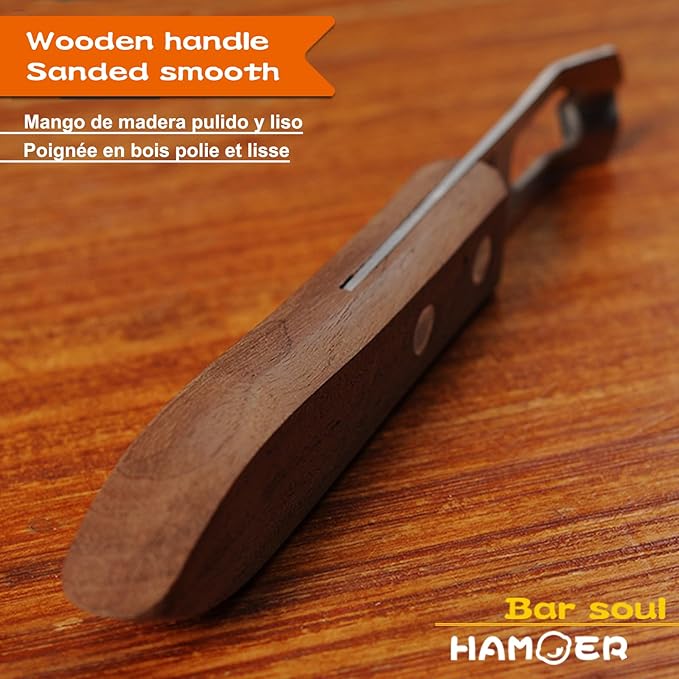 Channel Knife Zester - Fruit and Vegetable Tool for Decorating Cocktails, Desserts, and Salads Stainless Steel Tip Wooden Handle