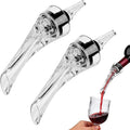 2 Pcs Wine Aerator Pourer,Wine Air Aerator, Professional Wine Aerator For Superior Flavor, Enhanced Bouquet & Rich, Smooth Finish. No-Leak, No-Drip, Spill-Free Design