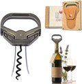3 in 1 Ah So Two Prong Wine Opener & Cork Remover,It Can Remove The Older and Fragile Wine Corks so Easy for Connoisseurs to Uncork (Sleek-3Q)