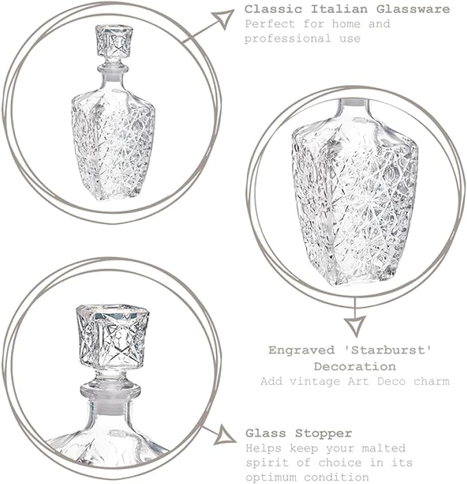 Bormioli Rocco Dedalo 26.4 oz. Decanter with Stopper
