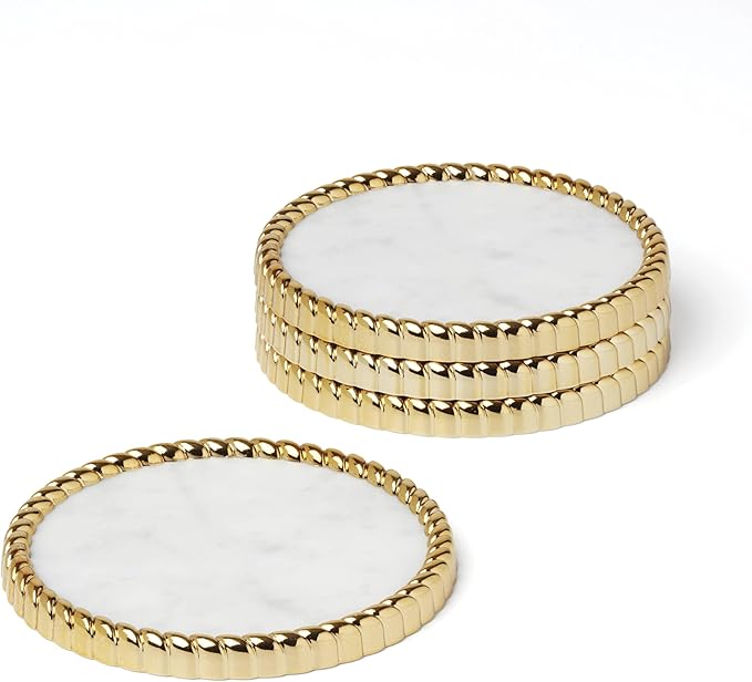 Reed and Barton 896530 Roseland Coasters, Set of 4