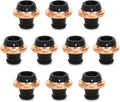 Electric Wine Preserver - Rechargeable Vacuum Saver With Airtight Seal - Automatic Air Remover Pump for 10 Days of Flavor & Freshness - Preservation System (Black & Rose Gold (stoppers only))