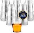 1.5 oz Shot Glasses - 100 Mini Plastic Shot Glasses (1.5oz) Clear Disposable Cups for Jello Shots, Wine Tasting, Liquor, Whiskey, Pudding, Sample Cup for Halloween and Elegant Partiest