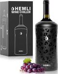 Wine Bottle Chiller Insulator Sleeve, Keeps Wine and Champagne Cold for 12 Hours, Vacuum Insulated Wine Bottle Cooler
