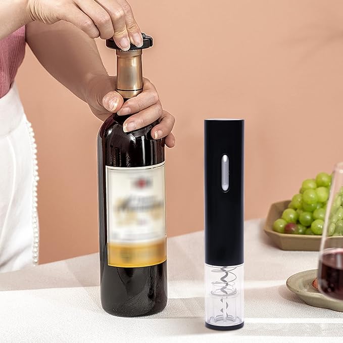 4.33In Battery Operated Wine Bottle Openers, Electric Wine Opener Automatic Wine Corkscrew with need AA Battery for Home Kitchen Party Wedding 3.54 * 9.84inch
