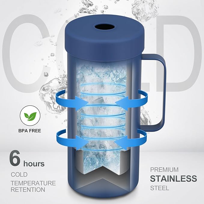 Wine Bottle Chiller with Handle | Portable Rapid Cooling Champagne Insulator | Stainless Steel Wine Cooler Sleeve | Ideal Gift for Wine Lover | | Perfect for Dinner Parties & Outdoor Picnics