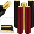 Maxdot 120 Count PVC Heat Shrink Capsules with Storage Box Wine Bottle Sealer for Cruise Shrink Wrap Bottle Corks Capsules for Professional Making Wine Cellars and Home(Red, Gold, Black)