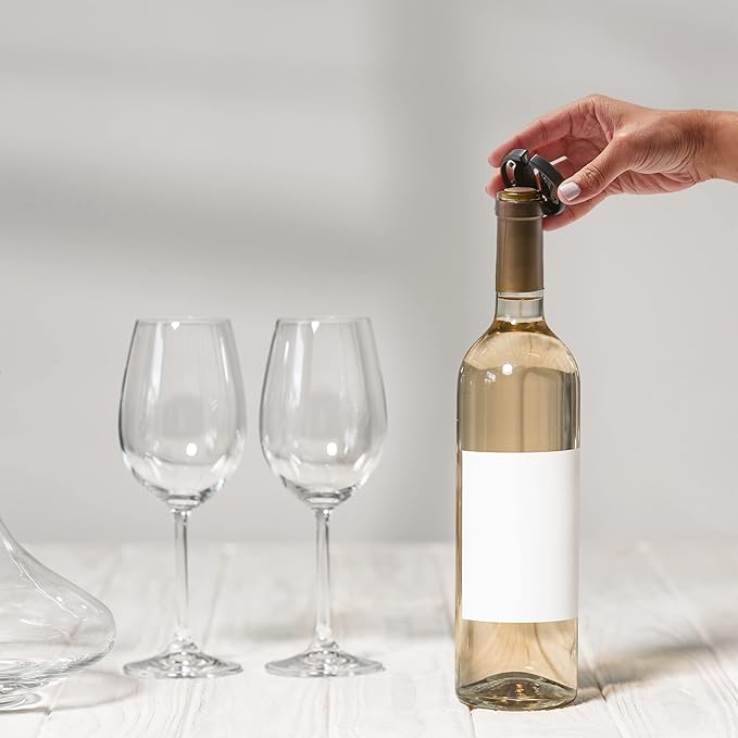 Ivation Rechargeable Automatic Wine Opener | Electric Cork Extractor Tool with Lithium Battery, LED Lights, USB Charging Cable, Bonus Foil Cutter & Elegant Gift Box | Uncorks 50 Bottles Per Charge