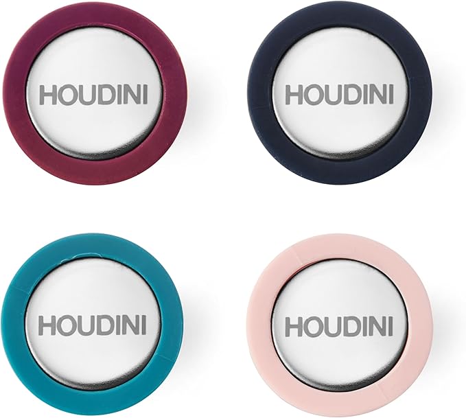 Houdini Silicone Wine Bottle Stoppers With Air Tight Seal
