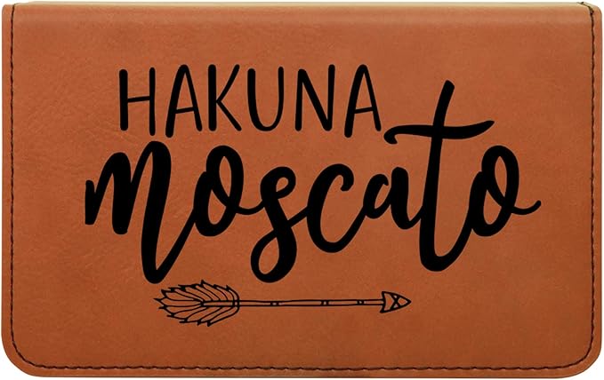 Griffco Leatherette 2-Piece Wine Tool Set - Hakuna Moscato (Rawhide w/Black)