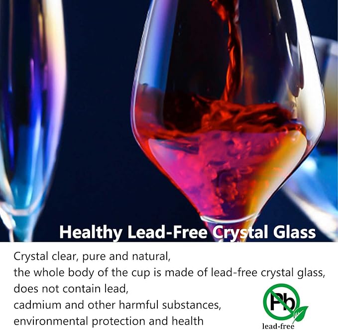 Wine Glasses Set of 2-Premium Crystal Red Wine Glasses Hand Blown-15 oz,Long Stem,Thin Rim,Perfect for Red or White, Daily Use,Unique Anniversary or Birthday Gift