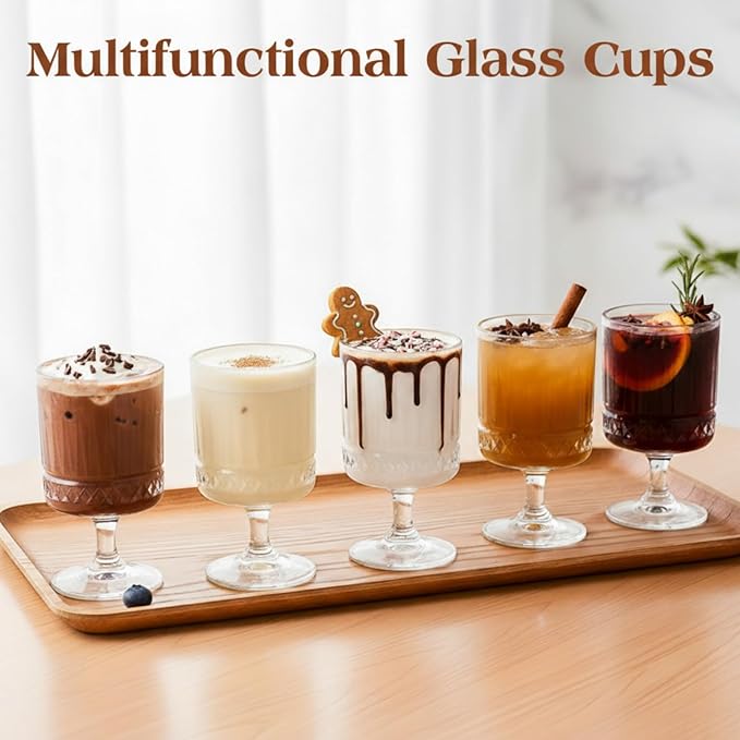 FillTouch 36 Pcs Mini Wine Glasses Bulk, 7.5 oz Small Acrylic Goblets Set, Unbreakable Clear Wine Cups Bulk Cocktail Glasses for Mother's Day Wedding Birthday Guest Graduation Party Supllies (Rhombus)