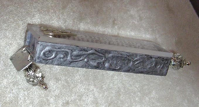 Jewish Wedding Glass Kit - Wine Glass, Satin Bag, Shards Mezuzah Case - Deep Sapphire