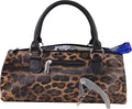 Primeware Wine Clutch Bag (Thermal Insulated) Trendy Women’s Carry Tote | Holds Red & White 750mL Bottles | Trendy Fashion | Incl. Portable Waiter-Style Corkscrew (Cougar)