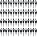 Honeydak 60 Pieces Metal Bottle Stopper Blank Stainless Steel Wine Bottle Stopper Kit Reusable Wine Saver Corks Hardware for Wedding Party Bar Turning