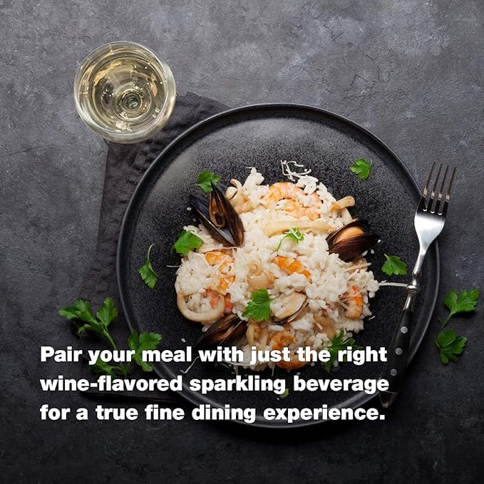 H2o Sauvignon Blanc – Silky & Smooth | 0.0% Alcohol Wine-Infused Sparkling Refreshment | Non-Alcoholic, Low Calorie, No Sugar Added | Backed by Scientific Research | 12 x 12 fl oz Cans