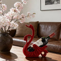 XINXUAN Swan Couple Wine Bottle Holder Countertop, Gifts for Women, Wine Lovers, Decor for Kitchen, Wine Gifts for Women, Ornament Display Stand