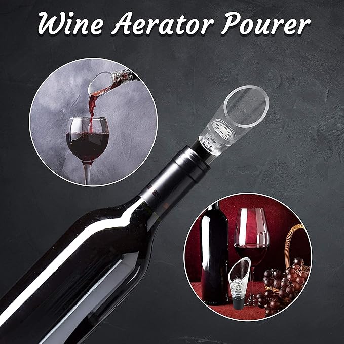 Wine Aerator Pourer, 2-Pack 2-in-1 Wine Aerator and Pourer for Red Wine