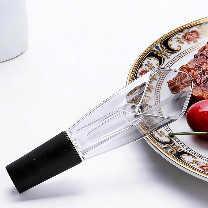 Wine Aerator Pourer -Improved Flavor & Aroma,No Drip Premium Aerating Pourer & Decanter Spout,Gifts for Wine Lovers