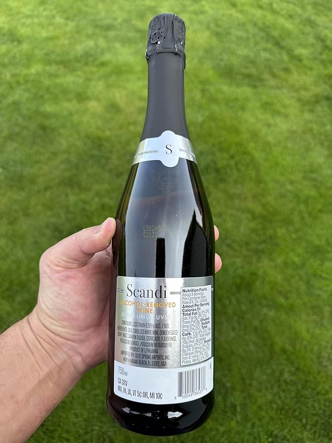 Scandi Brut | Non-alcoholic wine | Non alcoholic champagne | Sparkling non alcoholic wine - good for alcohol free cocktails | good for mimosa and other cocktails
