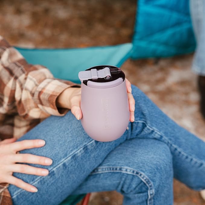 BrüMate Uncork'd 14oz 100% Leakproof Insulated Wine Tumbler | Locking Lid | Insulated Stainless Steel Wine Glass | Perfect For Travel & Outdoors | BPA-Free (Dune)