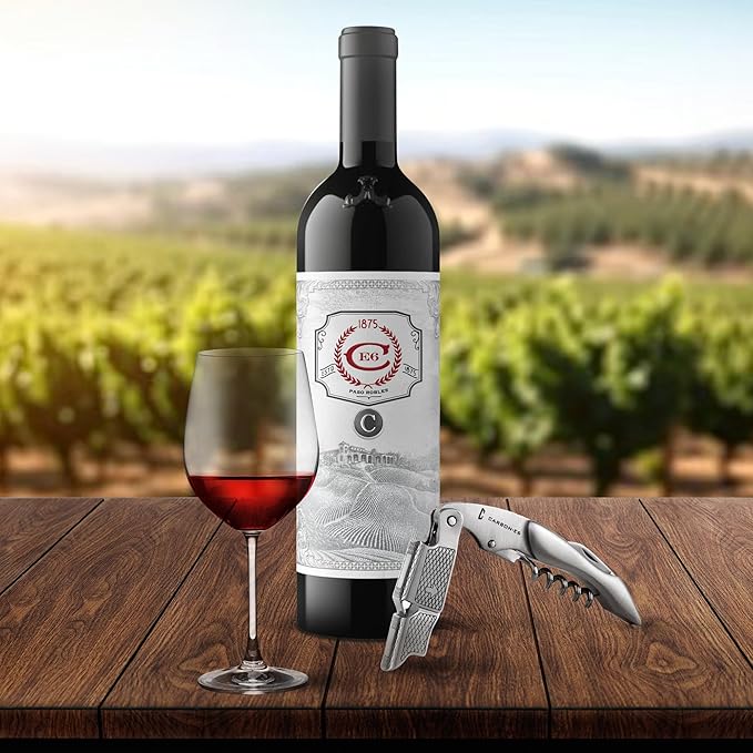 Professional Waiter's Corkscrew Wine Bottle Opener (The ultimate wine key for bartenders, servers, sommeliers, connoisseurs, enologists, and all wine enthusiasts)