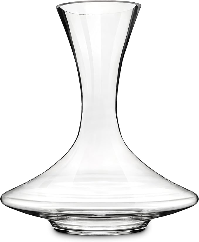 True Petite Wine Decanter, Glass Carafe, Red and White Wine, Wine Aeration, Bar Gadgets, Wine Lover Gifts, Holds 1 Standard Bottle, 28 oz