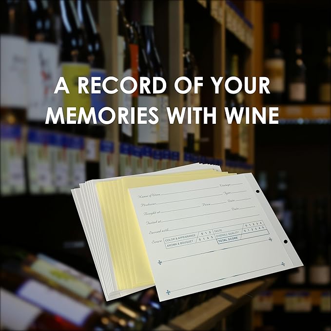 [WINERECORDER] 12 Pack Wine Beer Bottle Label Remover & Saver Kit | Self-Adhesive Laminating Sheets & Mounting Cards for Comments, 6.8x5.9in/17.5x15cm