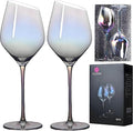 Wine Glasses Set of 2-Premium Crystal Red Wine Glasses Hand Blown-15 oz,Long Stem,Thin Rim,Perfect for Red or White, Daily Use,Unique Anniversary or Birthday Gift