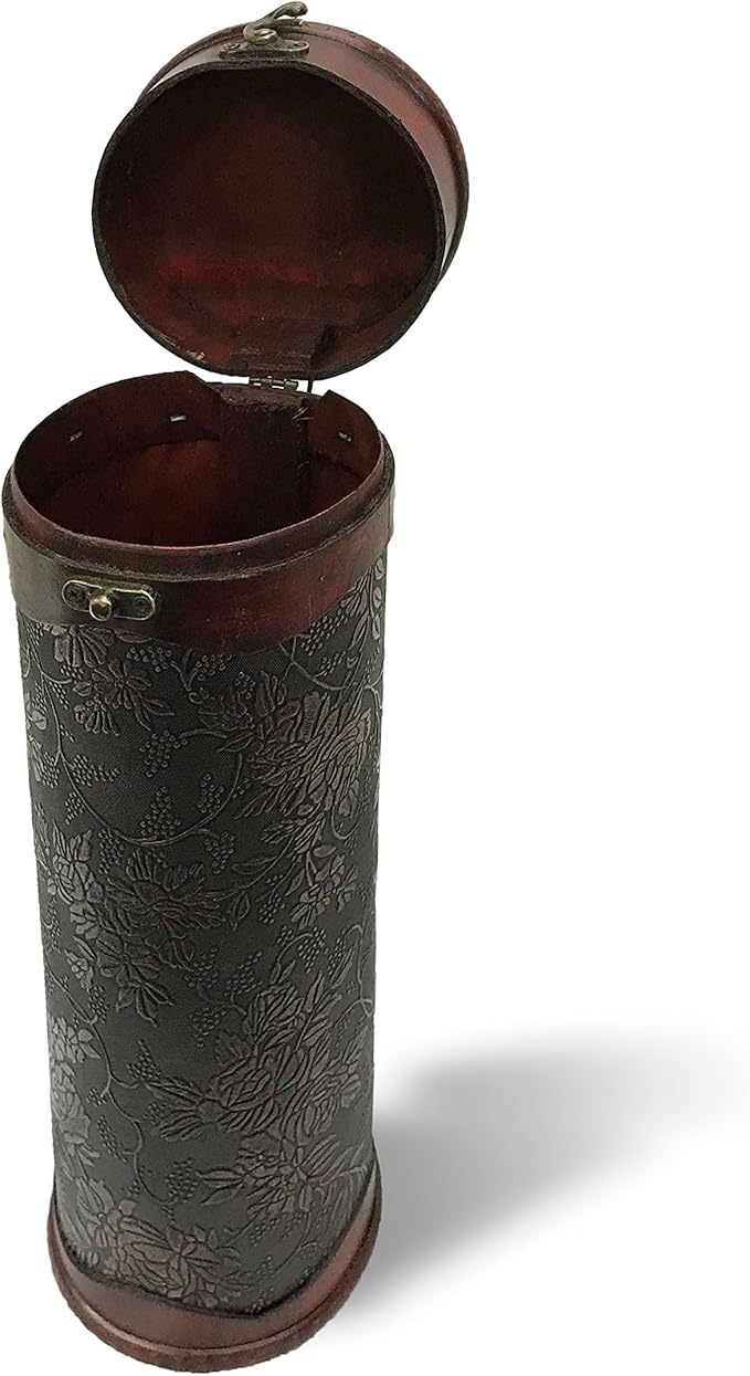 allgala Wooden Wine Bottle Box with Antique Finish