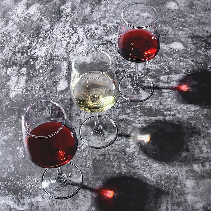 Wine Glasses set of 12, 12 oz Durable Red White Wine Glasses for Wedding, Party, Dishwasher Safe