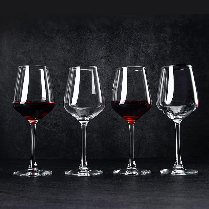 Wine Glasses set of 12, 12 oz Durable Red White Wine Glasses for Wedding, Party, Dishwasher Safe