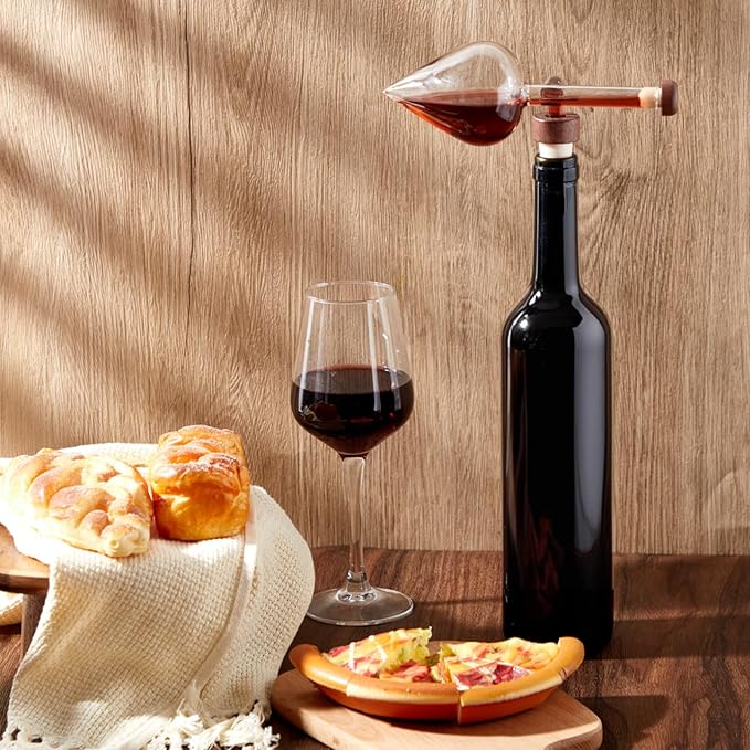 CHENGU 1 Pcs Wine air Aerator Decanter with Aerator Pourer Red White in Bottle Aerators Wine Gift Accessories Makes Your Wines Taste Better