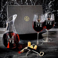 Personalized Wine Decanter and Wine Glass Set - 5 pc Luxury Wine Set, Custom Product