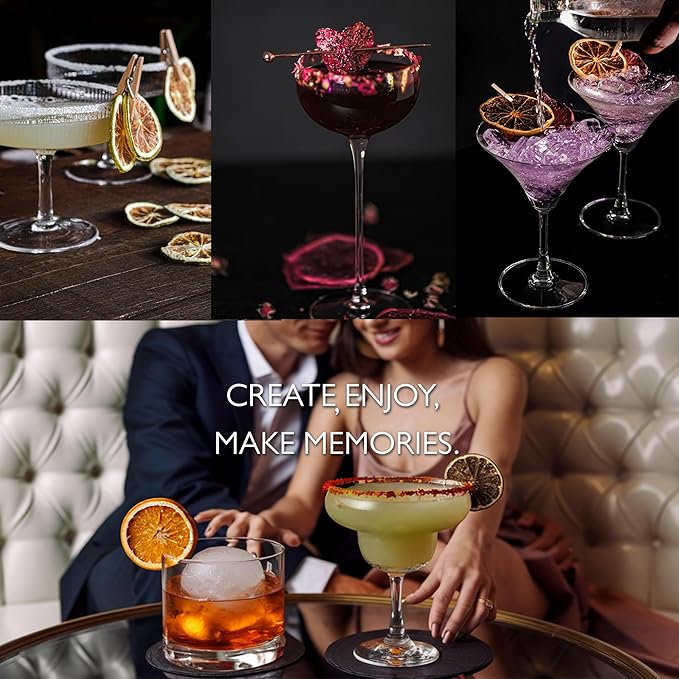 MILLIN GOURMET GARNISH GIFT SET with COCKTAIL PICKS I 100% Natural Dehydrated fruits I Professional Bartenders Men Women Corporate Liquor Holiday Unique Gift -Medium (35 slices + 8 picks)