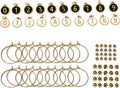 Number Wine Glass Charms - 2 Set of 20pcs Round 0-9 Figures Number Wine Charms for Stem Glasses - Tasting Party Supplies Drink Markers Cup Glass Charm Rings