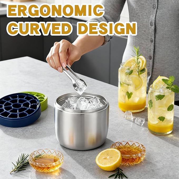 2 Pack Ice Tongs 7 Inch Stainless Steel Small Tongs with Sharp Serrated Teeth Non Slip Grip Ice Cube Tongs for Ice Bucket Small Cubes Cube Sugar Coffee Bar Cocktail Finishing