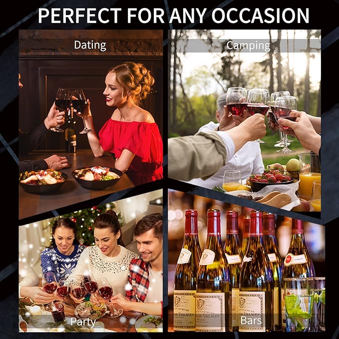 SANMAS Rechargeable Electric Wine Bottle Opener Set - Automatic Corkscrew with Foil Cutter, Wine Stopper & Aerator Pourer - Ideal Gift for Wine Lovers