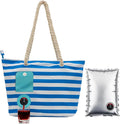 CORK & VINE Wine Tote Bag, Insulated Leakproof Wine Cooler Bag with Nautical Rope Strap | 3x 1.5 Liters Beverage Bag Included