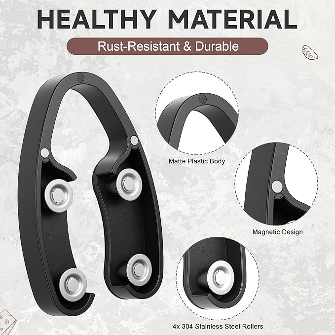 Wine Foil Cutter Magnetic Wine Bottle Foil Cutter Tool,Stainless Steel Blade Easily Removes Aluminum Foil Wine Bottle Opener,Black 2Pcs