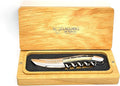 Laguiole En Aubrac Sommelier No 9 DeLuxe Waiter's Corkscrew, Solid Horn Handle, Wine Opener With Foil Cutter & Bottle Opener | Special Crafting Along The Luxury Corkscrew