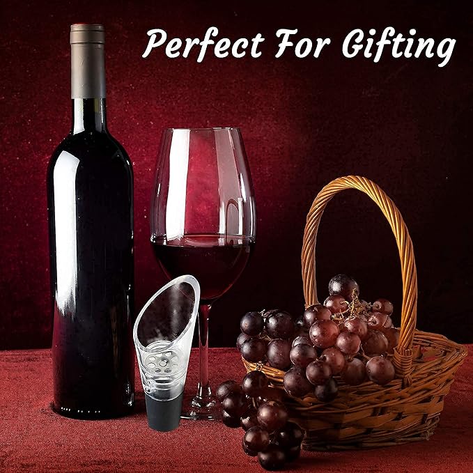 Wine Aerator Pourer, 2-Pack 2-in-1 Wine Aerator and Pourer for Red Wine