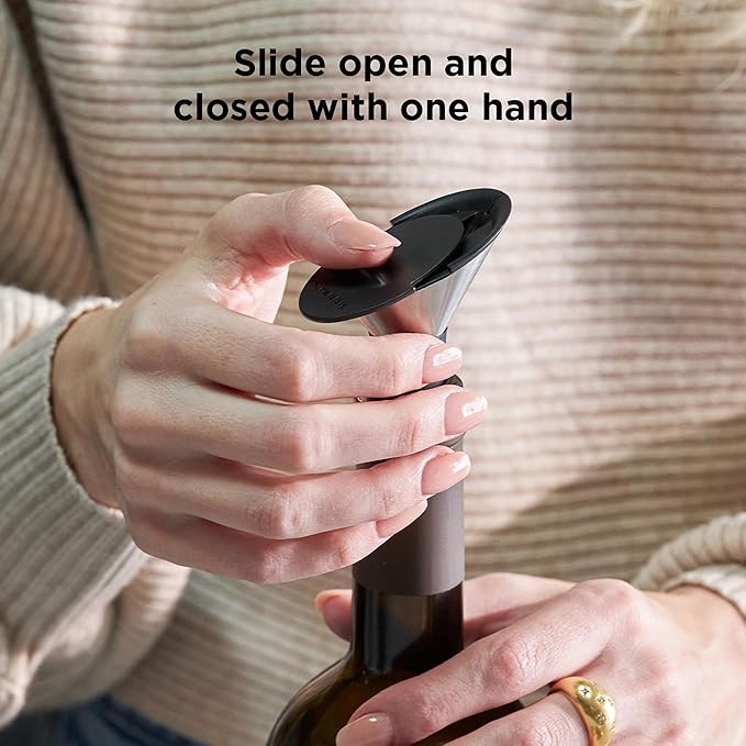 Rabbit Sliding Wine Pourer, Easy Pour, No Drip, Wine Stopper