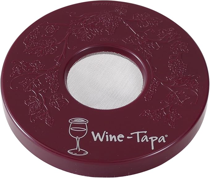 Drinking Glass Covers- Keep Bugs Away from Wine Glasses Outdoors - Use as Cover for Coffee Mugs, Soda Cans, and Drinking Glasses, set of 4 No Spill Drink Covers -Fresco Set