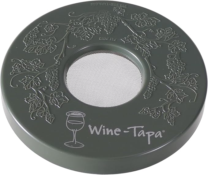 Drinking Glass Covers- Keep Bugs Away from Wine Glasses Outdoors - Use as Cover for Coffee Mugs, Soda Cans, and Drinking Glasses, set of 4 No Spill Drink Covers -Fresco Set
