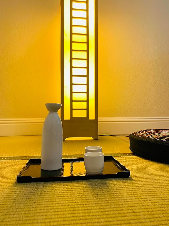 JapanBargain 2722, White Porcelain Sake Carafe Sake Bottle for Cold Sake and Hot Sake Microwave Safe, 7.5 ounce